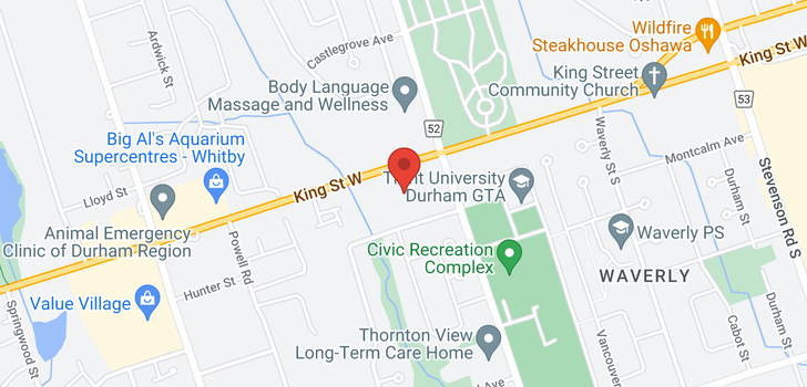 map of 843 KING ST